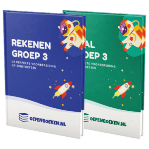Mockup Taal & Rekenen Oefen boeken Groep 3.
