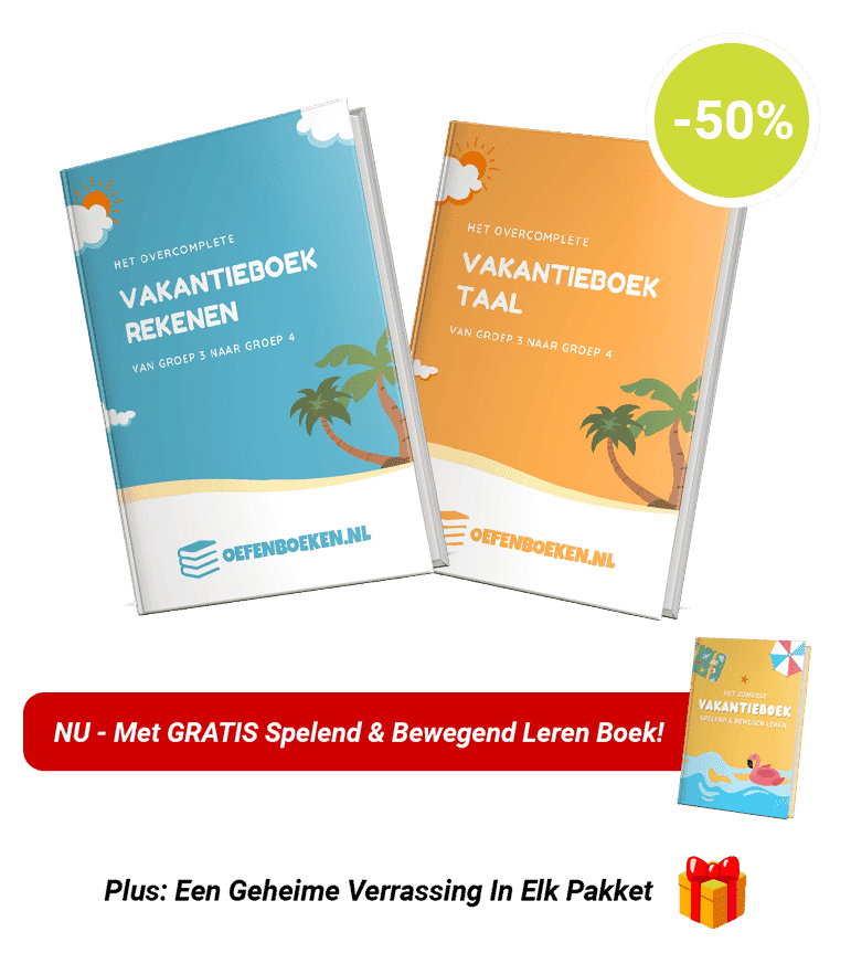 Zomervakantie Voordeelpakket Groep 3 naar 4.
