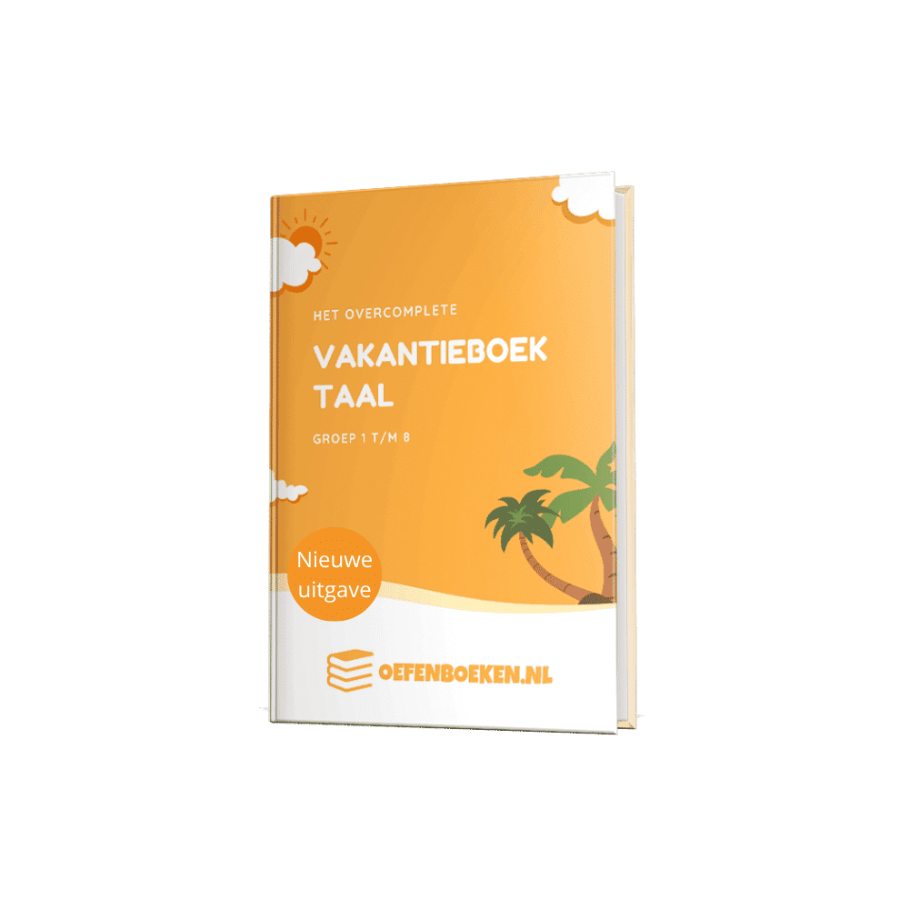 Mockup Het overcomplete VakantieBoek Taal.
