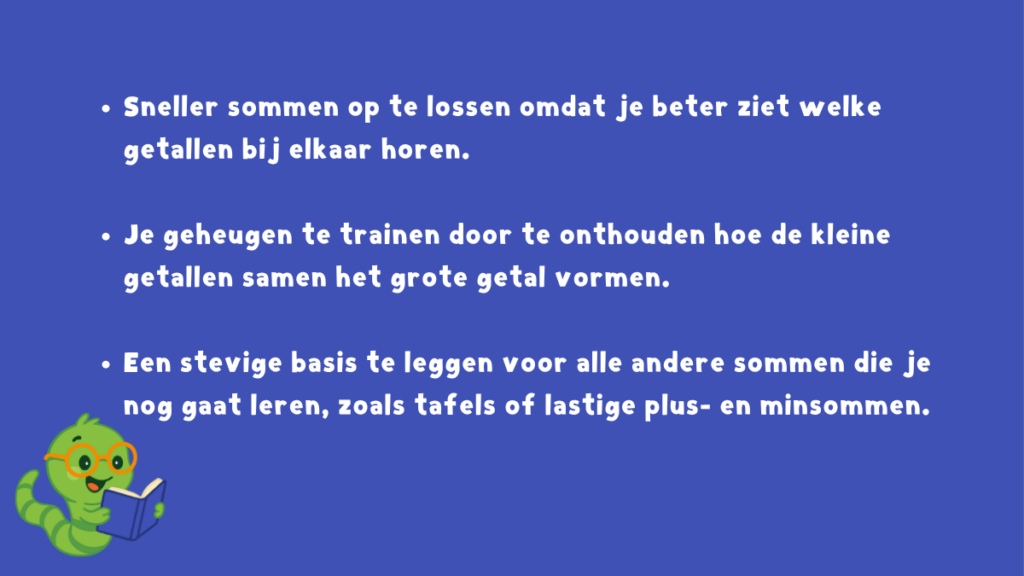 opsomming van tips die handig zijn voor rekenen met een rekenmuurtje