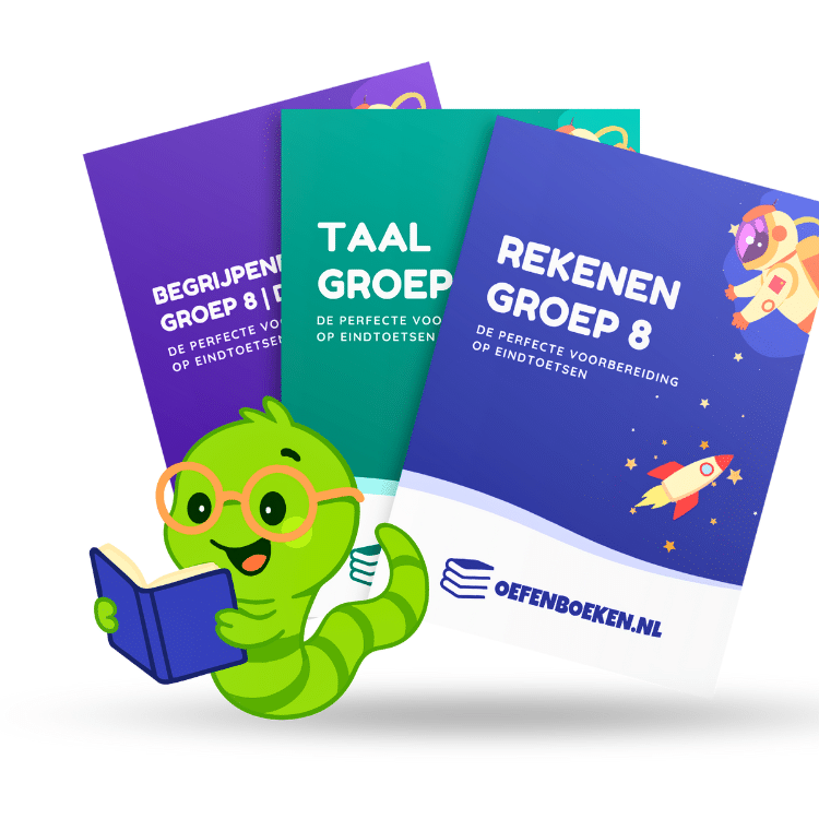 Compleet oefenboek pakket voor groep 8 met overzichtelijke oefeningen voor rekenen taal en lezen