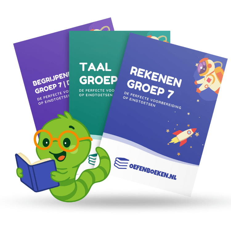 Overzicht van oefenboeken voor groep 7 met gestructureerde opbouw voor rekenen taal en lezen