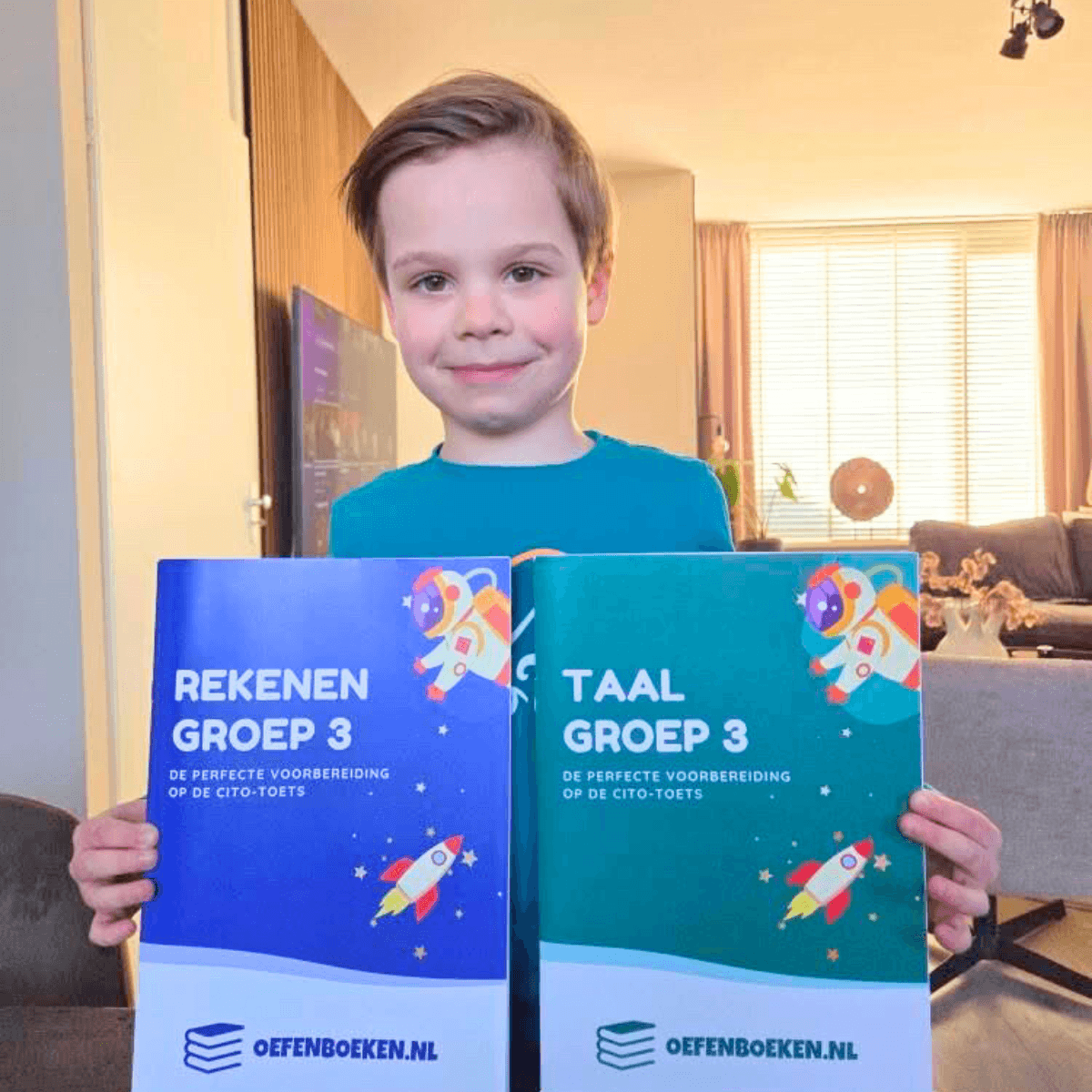 Oefenboeken voor groep 3 met opdrachten voor lezen, taal en rekenen, geschikt om basisvaardigheden te ontwikkelen en ter voorbereiding op eindtoetsen zoals Cito en IEP.