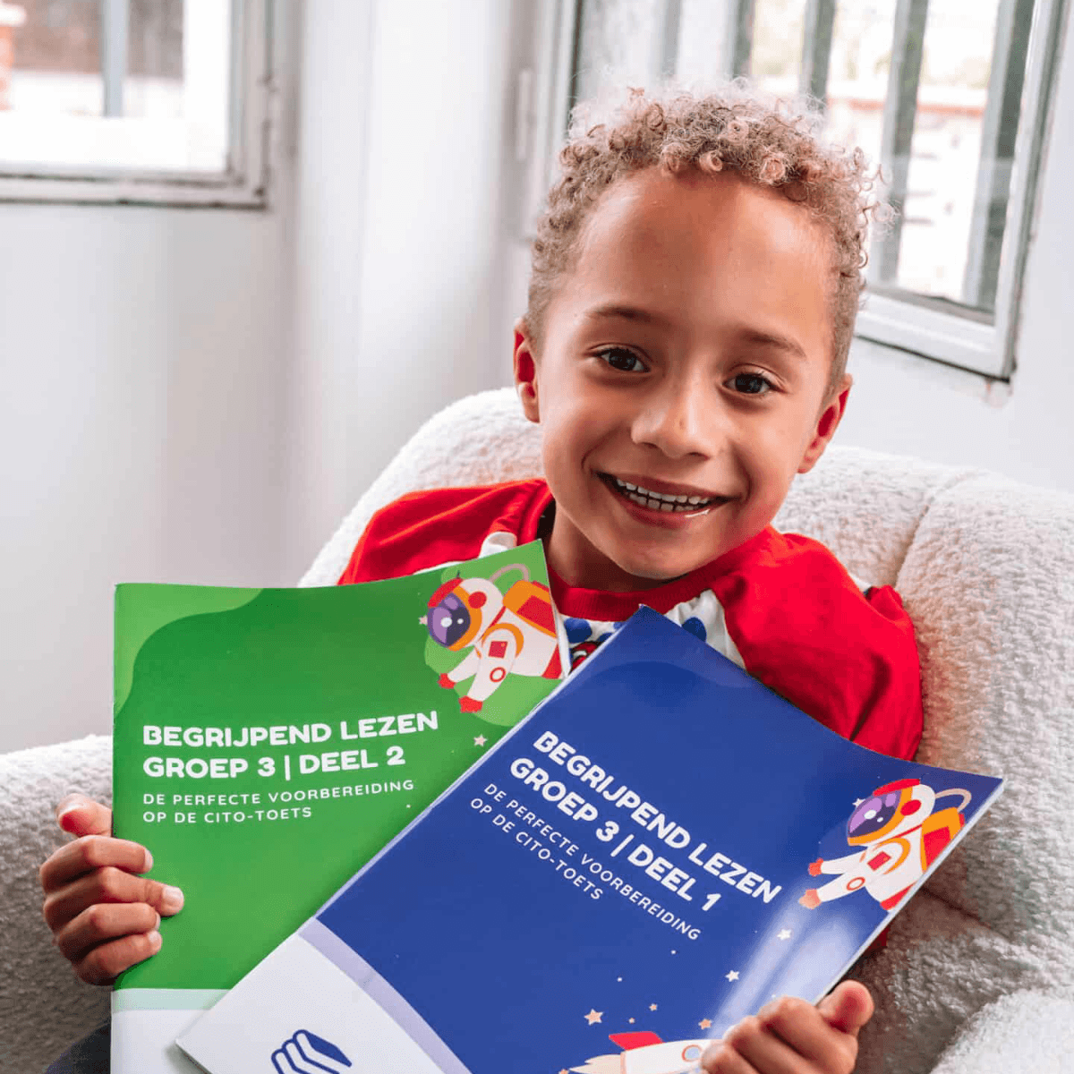 Oefenboeken begrijpend lezen voor groep 3 met eenvoudige teksten en vragen om tekstbegrip te ontwikkelen, geschikt ter voorbereiding op eindtoetsen zoals Cito.